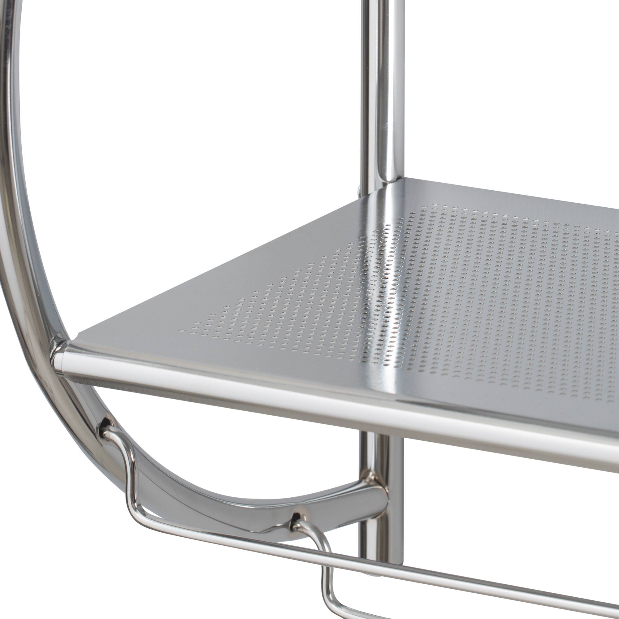 Organize It All 2-Tier Wall Mounted Shelf & Towel Bars